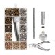 thumbnail image 3 of Rivets for Leather, 300 Sets Double Cap Rivets 3 Sizes, 3 of 5