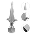 thumbnail image 3 of 2 Pcs Embouts de Mât de Drapeau Design Élégant Acier Inoxydable Argent 5.74x3.07x0.98 Po, 3 of 8