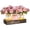 Pink, variant on 3 count Mason Jar Centerpiece with  Tray & LED Light,  Table Decor for Dining Room Kitchen Living Bathroom, Orange