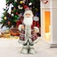 thumbnail image 5 of Santa Claus Figura Decorativa Muñeco de Pie Adorno Navideño con Material de Plástico y Terylene Reutilizable Adecuado para Decoración de Mesa Puerta Ventana Jardín Árbol de Navidad Regalo, 5 of 8