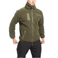 thumbnail image 2 of Maoxin Men's Coats and Jackets Men's Winter Solid Color Zippered Pockets And Long Sleeved Stand Collar Casual Jacket Green S, 2 of 8