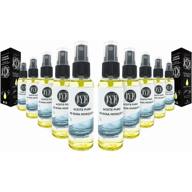 Aceite de Rosa Mosqueta, Hidratante facial antiarrugas, antienvejecimiento, antiedad, Kit de 10 Botellas ¡HAZ NEGOCIO! ¡PRECIO MAYOREO!