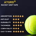 thumbnail image 4 of LNGOOR Tennis Grip Tacky Tennis Racket Grip Tape Absorbent Anti-slip Tennis Overgrip for Tennis Badminton  Racquet Handle Grip with Damping Ridges Overgrips and Overwraps, 4 of 6