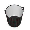 thumbnail image 5 of Uemuo Buffalo Plaid Dark Green Pattern Circular Laundry Hamper Basket with handles,Collapsible laundry basket,Large capacity laundry hamper,Laundry Organizer-Small, 5 of 8