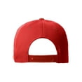 thumbnail image 3 of Daxton Classic Snapback Old English A to Z Numbers Initials Flat Bill Visor Cap-Red Hat, Number 5, 3 of 3
