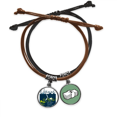 thumbnail image 1 of Official football soccer Sports Pulsera Cuerda Mano Cadena Cuero Dinero Pulsera Unbranded M, 1 of 2