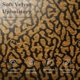 thumbnail image 5 of Casa Pura Furniture Ottoman Leopard Brown Velvet Clover-Shaped 250 lb Capacity 15.7 in, 5 of 7