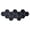 Black, variant on WYZCTTD 12 Pcs Hexagon Mirror Wall Stickers, HD Acrylic Self-Adhesive Honeycomb Decorative Mirror Tiles for Living Room Bedroom Home Wall Decor