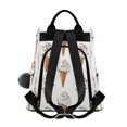 thumbnail image 2 of FORMRS Women's Travel Backpack Purse Anti-Theft Hidden Pockets Casual Shoulder Bag, Cartoon Ice Cream Pattern, 2 of 7