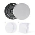 thumbnail image 4 of PYLE PDIC56 - 5.25" In-Wall / In-Ceiling Dual Stereo Speakers, 150 Watt, 2-Way, Flush Mount, White, 4 of 4
