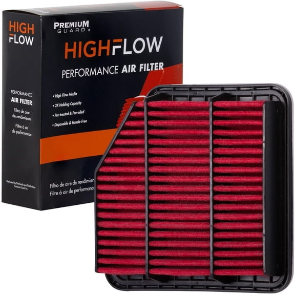 HIGHFLOW High Performance, Pre-Oiled Disposable Engine Air Filter PA5798X | Fits 2006-2015 Lexus IS250, 2007-2011 GS350, 2006-2013 IS350, 2006-2007 GS430