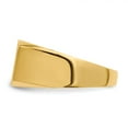 thumbnail image 3 of 14K Yellow Gold Ring Band Signet 10.0x15.0mm Closed Back Men's, Size 8, 3 of 5