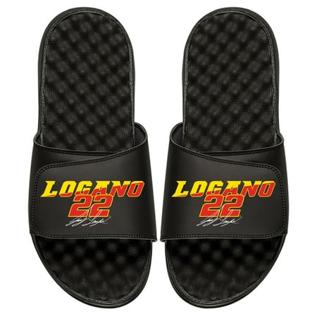 

Men s ISlide Black Joey Logano NASCAR Driver Stack Slide Sandals