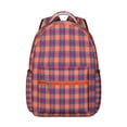 thumbnail image 1 of Colorful Checkered Backpack Plaid and Geometric Pattern School Bag Unique Travel Bag for Student and Student, 1 of 6