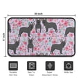 thumbnail image 5 of French Bulldog and Flower Door Rugs,Washable Non Slip Door Mats Indoor,Decorative Door Mats,Entry Mat Indoor for Entrance,Bedroom,Kitchen,Bathroom,30"x17", 5 of 6