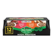 Purina Dog Chow High Protein Dog Food Wet Recipe With Real Chicken or Real Beef In Savory Gravy Variety Pack, 13 oz, 12 Pack