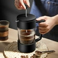 thumbnail image 5 of Kitchen Espresso- and Tea Maker with Triple Stainless Steel Plunger and Heat Glass-Black, 5 of 7