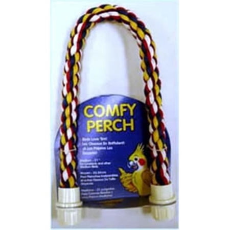 Aspen Pet Booda 305-56114 Aspen Pet Booda Comfy Perch Multicolor 21in Medium Bird Toy