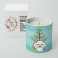 thumbnail image 2 of Carolines Treasures BB1629CDL 3.75 x 3.25 in. Unisex Christmas Tree & White Poodle 10 oz Decorative Soy Candle, 2 of 5