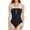 Black, variant on Oalirro One Piece Swimsuit Women Gift for Her Women Solid with Chest Pad without Underwire Bikini Deep V One-piece Swimsuit Orange