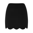 thumbnail image 6 of Wuxian Women'S Skirt Work Tennis Skirt Solid High Waisted Golf Skort With Pockets Stretchy Athletic Skirts For Workout Pickleball Running Skorts,Black,L, 6 of 6