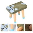 thumbnail image 4 of 1Pc Cartoon Wooden Footstool Children Step Stool Household Stool Furniture (Dog), 4 of 8
