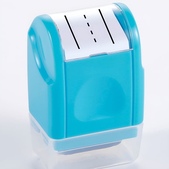 CCOCC Dashed Handwriting Lines Practice Roller Stamp Self-Inking Line Rolling Stamps Handwriting Practice Tool (Baby Blue)