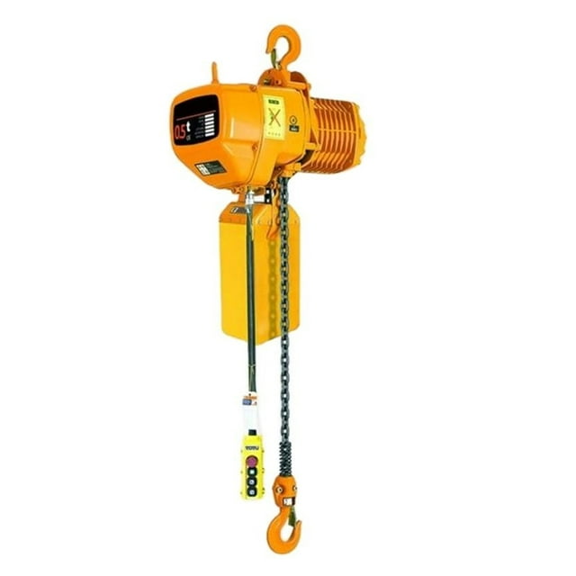 1100W/1500W Portable Overhead Electric Chain Hoist Crane Fixed Single Chain Industrial Hoist Chain Hoist Lifting Crane Hook ,Outstanding Load Capacity