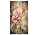 thumbnail image 2 of Vintage Pink Roses with Water Drops - Floral Art Canvas Print, 2 of 3
