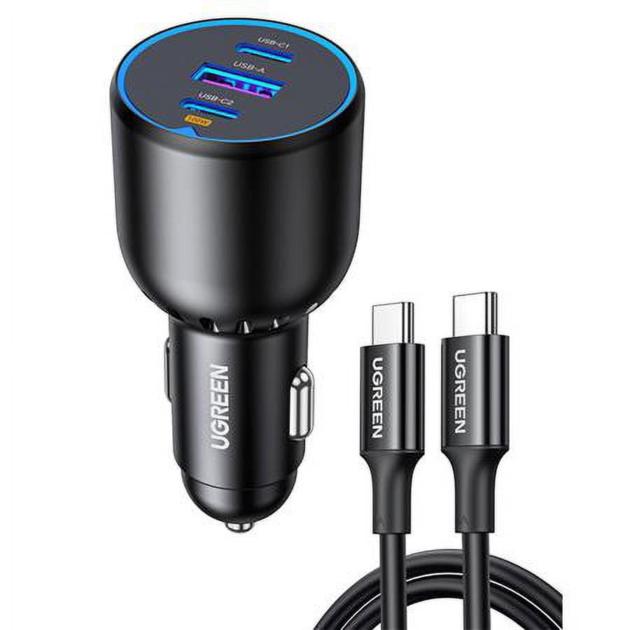 130W 3-Ports Fast USB Car Charger