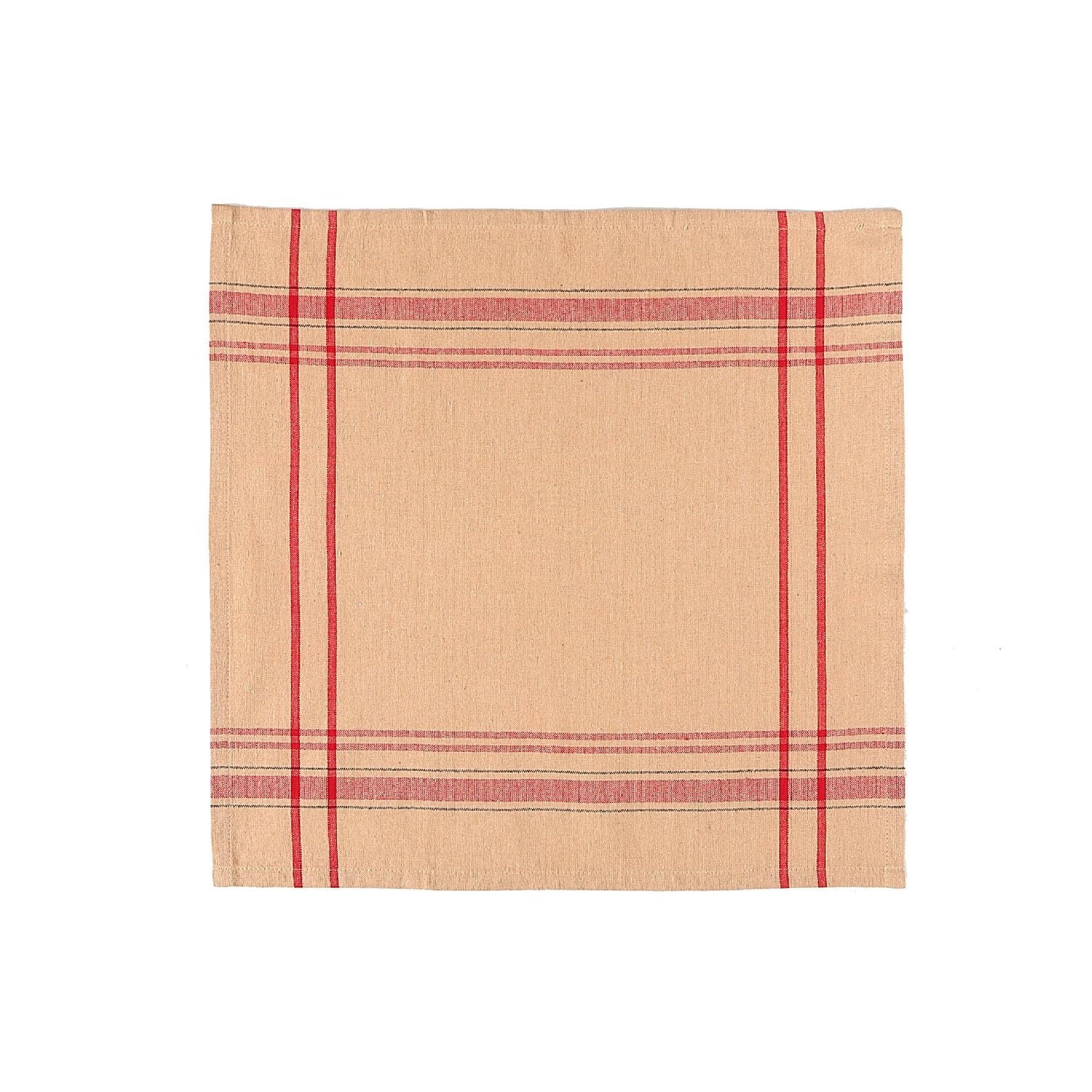 French Border Napkin (Set Of 4) (Taupe)