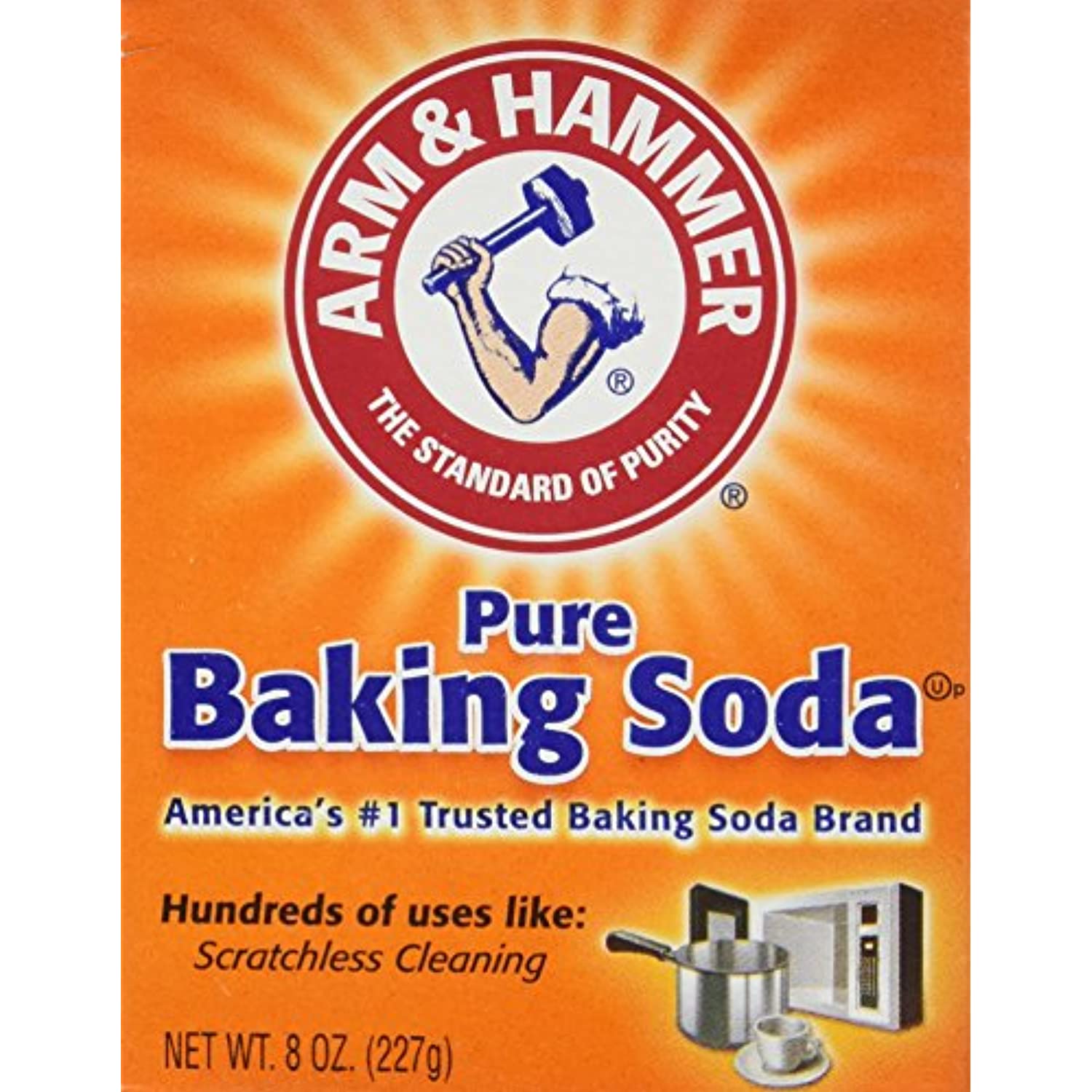 Arm & Hammer Pure Baking Soda 8 Oz (Pack Of 6)