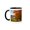Black/White, variant on 3drose, Usa, Vermont, East Corinth. Fall Colors Framing Church and Town., 11oz Two-tone Red Mug