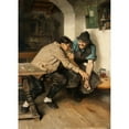 thumbnail image 2 of Joseph Knilling 11x14 Gold Ornate Wood Frame and Double Matted Museum Art Print Titled - The Card Players (1881), 2 of 4