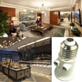 thumbnail image 3 of Fireproof E27 Bulb Adapter Lamp Holder Base Socket Conversion With Eu Plug Ac100-240v 4a For Lighting B5K9, 3 of 9