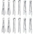 thumbnail image 2 of 12 Pcs Premium Small Serving Tongs, Mini Stainless Steel Appetizer Tongs, 5 Inch, Sturdy Utensils, 2 of 5