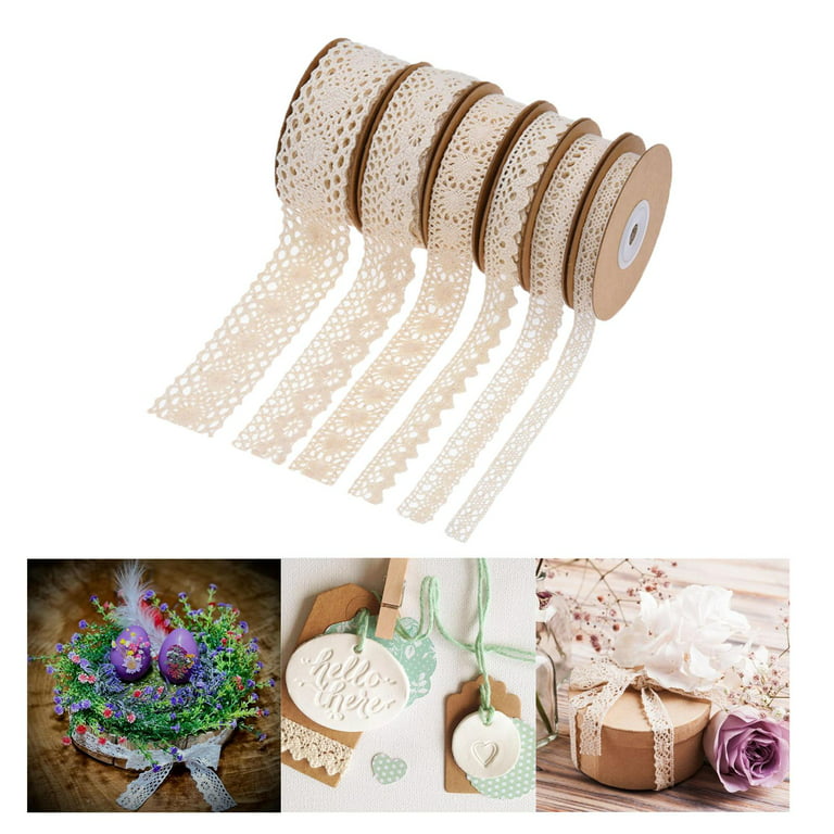 Gold Satin Ribbon 25 Yard 6-50mm Sash Gift Bow Ribbons Wedding Party Lace  Decor