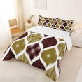 thumbnail image 2 of Homewish Minimalist Spiral Queen Comforter Set,Vintage Bohemian Comforter Sets Queen,Dark Brown,Reversible,3 Pieces,1 Comforter and 2 Pillowcases, 2 of 7