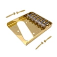 thumbnail image 4 of Xuanheng 6 String Bass Guitar Bridge Easy Installation Musical Instrument Replacement Golden, 4 of 8