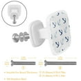 thumbnail image 2 of 4 Pieces Set Drawer Pulls Handle Square Wardrobe Cabinet Knobs with Stainless Steel Screws Furniture Kitchen Decor, 2 of 5