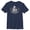 Navy Blue, variant on Boy's Star Wars: The Mandalorian Grogu and Din Djarin Dadalorian Cradle Sketch  Graphic Tee Black / 2 Medium
