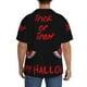 thumbnail image 3 of Fotbe Happy Halloween2 Camisa Estampada de Manga Corta para Hombre, Casual de Verano, Estilo Playero, Sin Arrugas-Small, 3 of 5