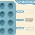 thumbnail image 7 of Bakeware Set Baking Pan Set Non-Stick Kitchen Oven Round/Square Cake Pan, Muffin Pan, Baking Pan, Cookie Sheet Set Baking Supplies Christmas Blue Snowflake Pattern, 7 of 7