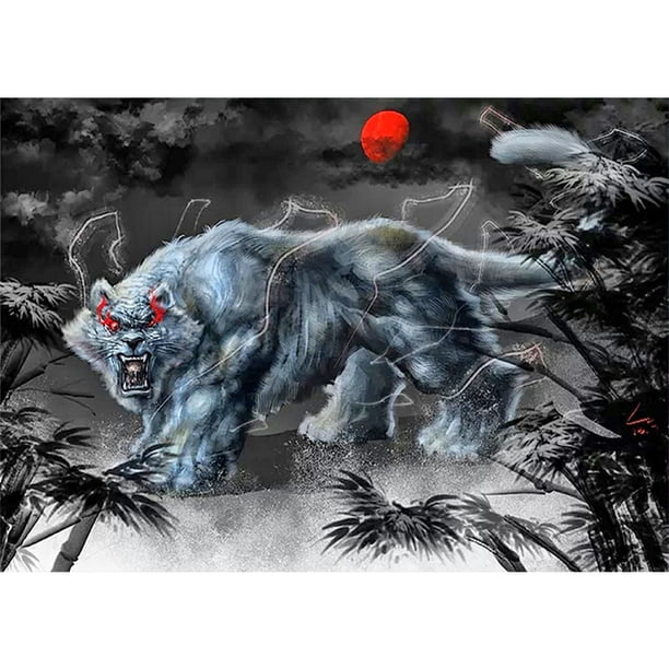 Pintura de diamantes (DB6302) Kits de bricolaje Año Bestia Cuadrado Artesanías (XLX062) 50x70cm FLhrweasw Nuevo