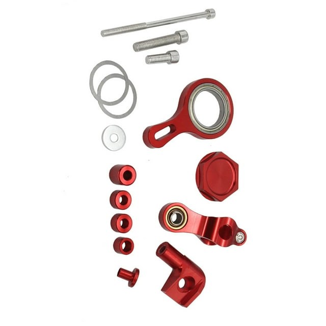 pitrice Mounting Bracket Kit Modification Tools Motorbike Steering Damper Sturdy Parts Repairing Mountings Replacement for R6 R1 Red Red
