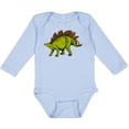 thumbnail image 3 of Inktastic Smiling Stegosaurus Boys or Girls Long Sleeve Baby Bodysuit, 3 of 5