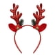 thumbnail image 1 of LSLJS Diadema de reno navideño para mujer/hombre, 23 cm, cuerno y oreja de reno con diseño de campana, diademas de felpa con cabeza de ciervo brillante, accesorios de disfraz, decoraciones navideñas,, 1 of 5