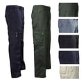 thumbnail image 3 of Men Pants Man Stretchy Summer Cargo Combat 7 Pockets Lightweight Work Pants, 3 of 5