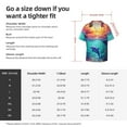 thumbnail image 5 of Pofeuu Hawaiian Island Dolphin Print Mens Casual Short Sleeve Shirts Beach Summer Spread Collar Pocket Tops Men's Casual Short-sleeved Shirt-4X-Large, 5 of 5
