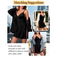 thumbnail image 3 of DAKIMOE Lingerie for Women Sexy Nightgowns Lace Chemise Babydoll Women Lingerie with Side Slits S-2XL, 3 of 10